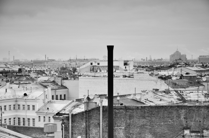 Вид города с крыши Лофт-этажи