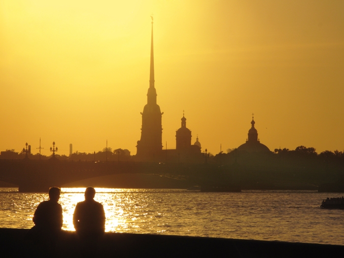 Петропавловская крепость, закат