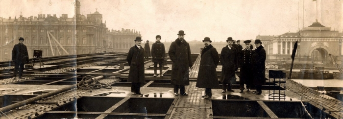 Строительство Дворцового моста 1912-1916